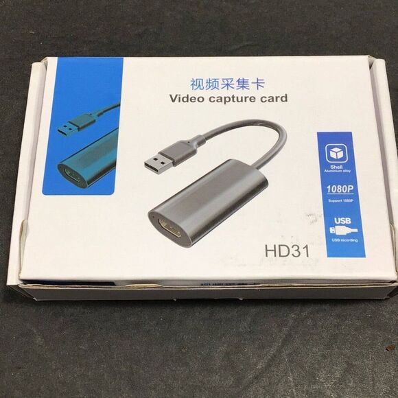 Video Capture Card, USB3.0 HDMI to USB C Audio Capture Card, 4K 1080P 60FPS - Picture 1 of 4